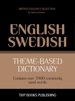cover image of Theme-Based Dictionary